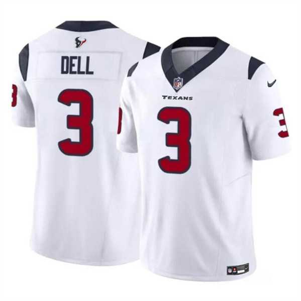 Men & Women & Youth Houston Texans #3 Tank Dell White 2023 F.U.S.E. Vapor Untouchable Limited Jersey